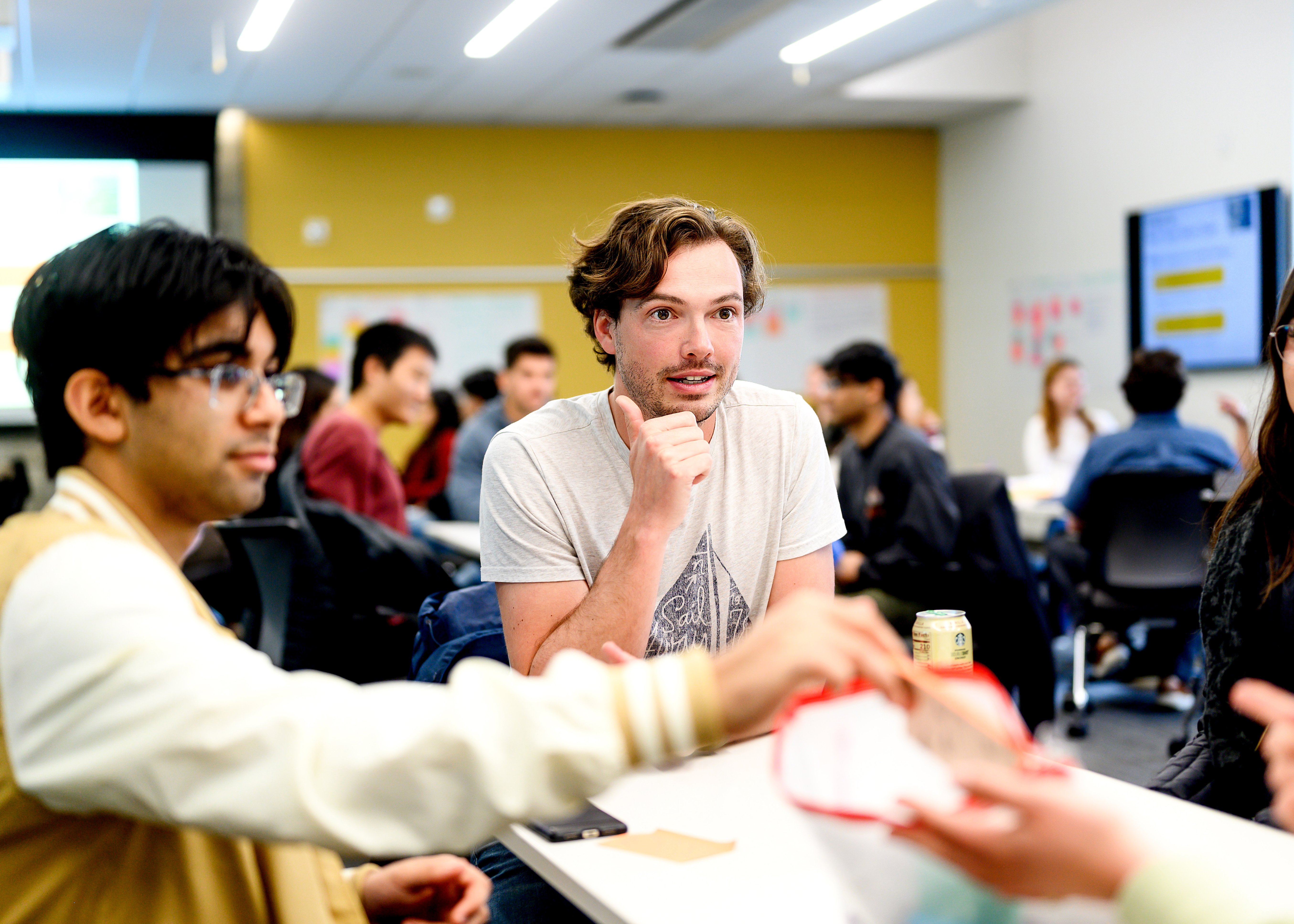 Students sitting together in class