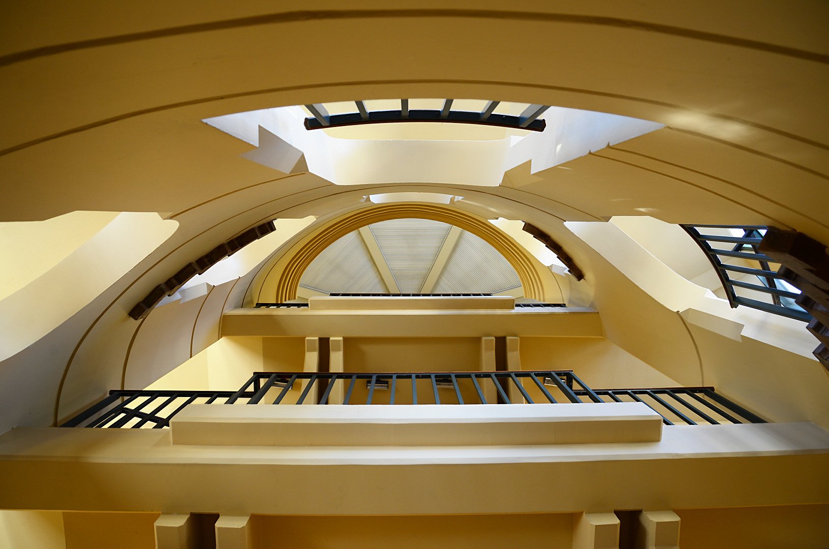 Stairs inside Haas