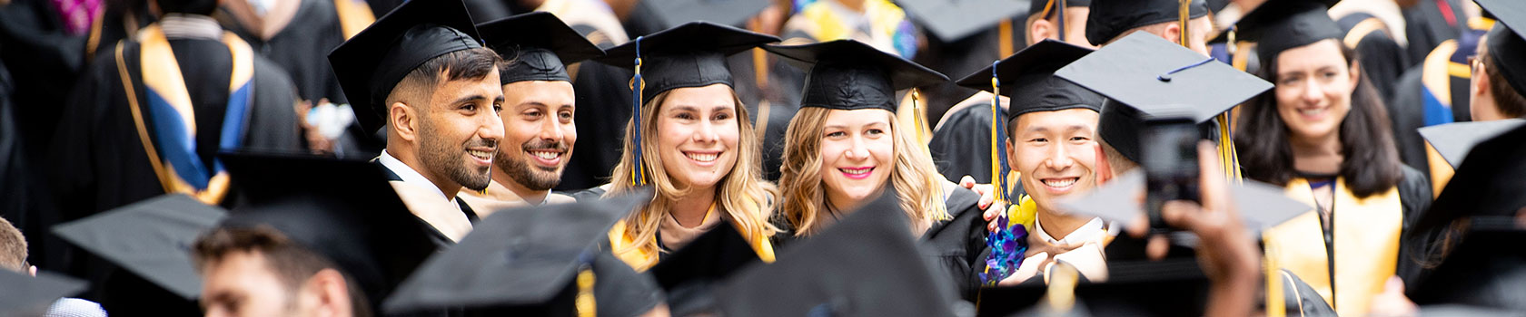 Students at graduation