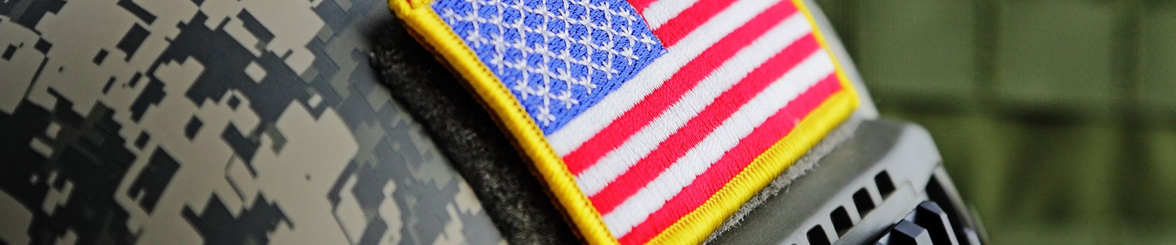 Close up of United States Army patch